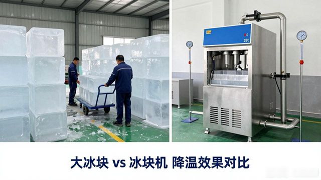 大冰块和冰块机哪个更划算_秦皇岛车间防暑降温大冰块_车间大冰块降温效果怎么样